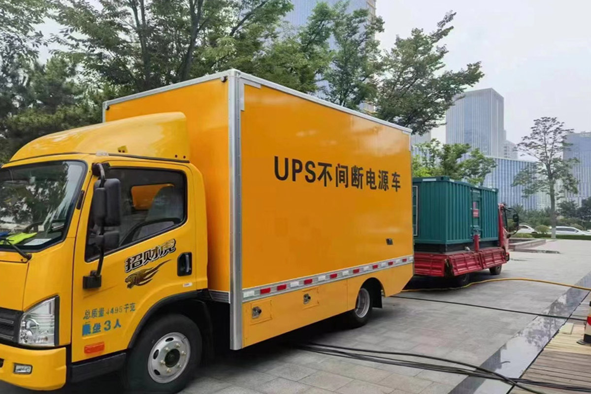 南漳发电机租赁施工现场